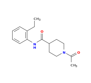 1-acetyl-N-(2-ethylphenyl)piperidine-4-carboxamide