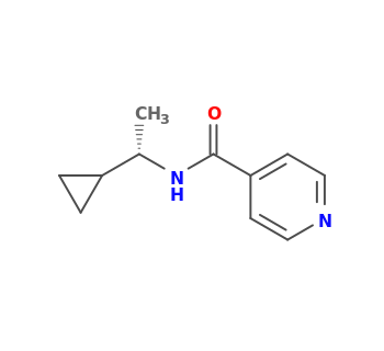 N-[(1S)-1-cyclopropylethyl]pyridine-4-carboxamide