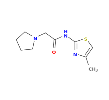 N-(4-methyl-1,3-thiazol-2-yl)-2-pyrrolidin-1-ylacetamide