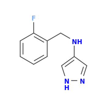 N-[(2-fluorophenyl)methyl]-1H-pyrazol-4-amine
