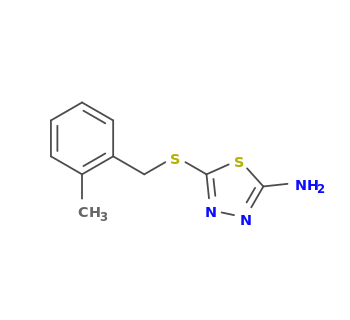 5-[(2-methylphenyl)methylsulfanyl]-1,3,4-thiadiazol-2-amine