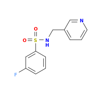 3-fluoro-N-(pyridin-3-ylmethyl)benzenesulfonamide