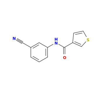 N-(3-cyanophenyl)thiophene-3-carboxamide