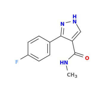5-(4-fluorophenyl)-N-methyl-1H-pyrazole-4-carboxamide