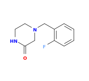 4-[(2-fluorophenyl)methyl]piperazin-2-one