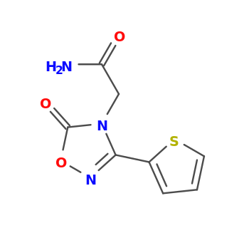 2-(5-oxo-3-thiophen-2-yl-1,2,4-oxadiazol-4-yl)acetamide