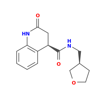 (4R)-2-oxo-N-[[(3R)-oxolan-3-yl]methyl]-3,4-dihydro-1H-quinoline-4-carboxamide