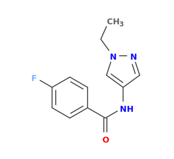 N-(1-ethylpyrazol-4-yl)-4-fluorobenzamide