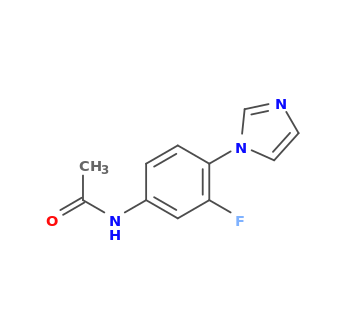 N-(3-fluoro-4-imidazol-1-ylphenyl)acetamide