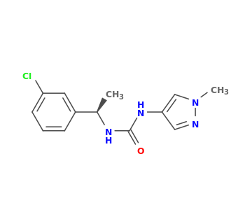 1-[(1R)-1-(3-chlorophenyl)ethyl]-3-(1-methylpyrazol-4-yl)urea